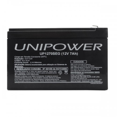 Bateria Selada 12v 7ah  Up1270seg Unipower